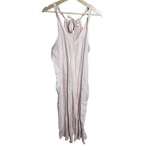 Made In Italy Pink Cami Jumpsuit Romper Cotton *Dimensions In Picture*